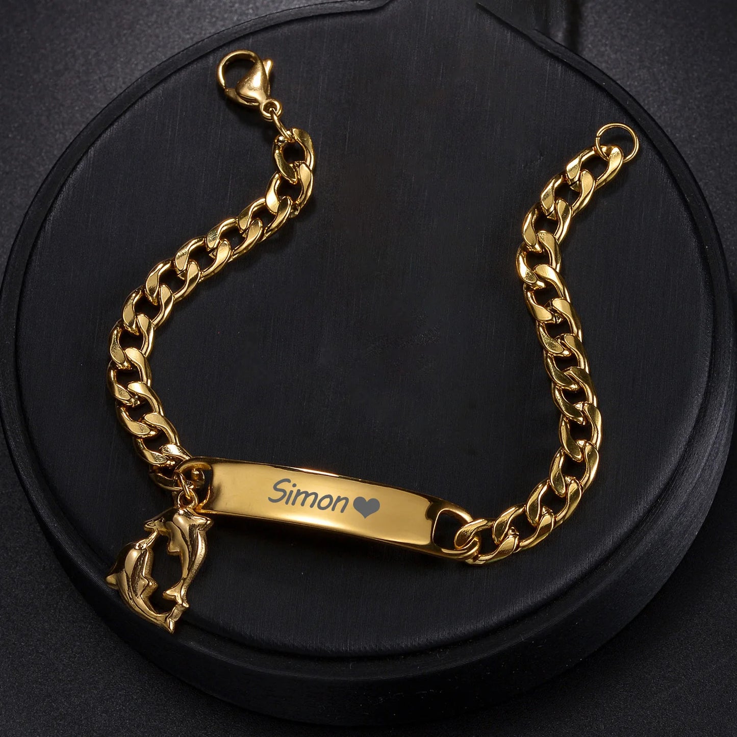 Custom Name & Charm Link Bracelet