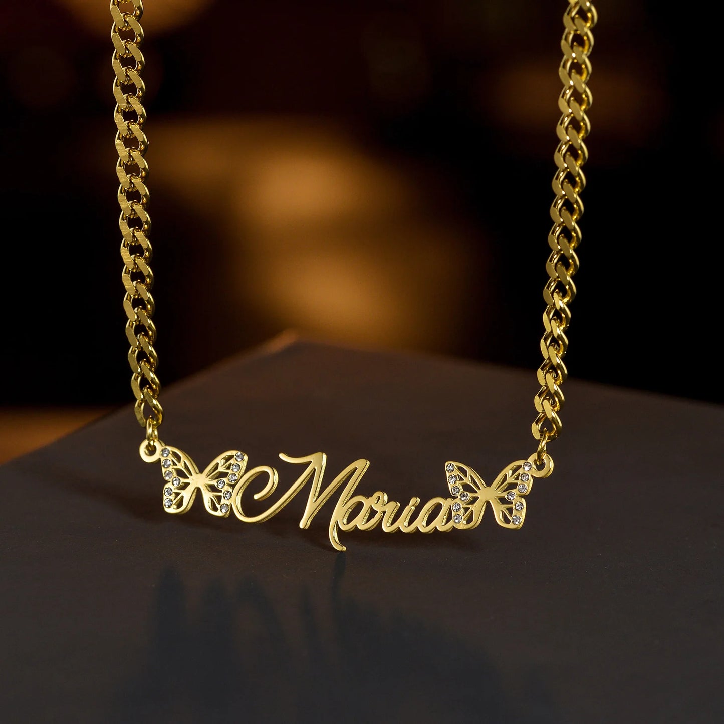Butterfly Embrace Custom Necklace