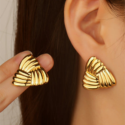 Gilded Shell Studs
