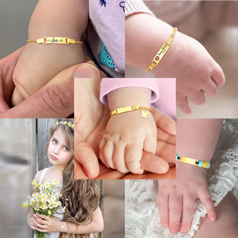 Custom Kid’s Nameplate Bracelet
