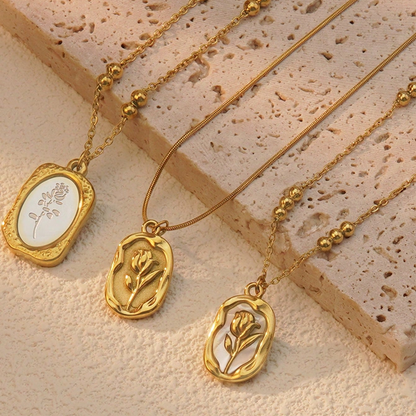 Golden Fleur Pendant