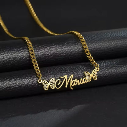 Butterfly Embrace Custom Necklace