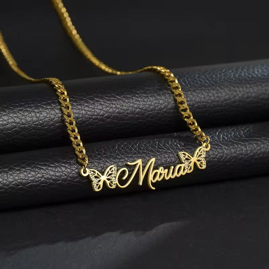 Butterfly Embrace Custom Necklace