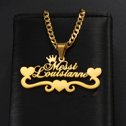 Royal Romance Custom Name Necklace