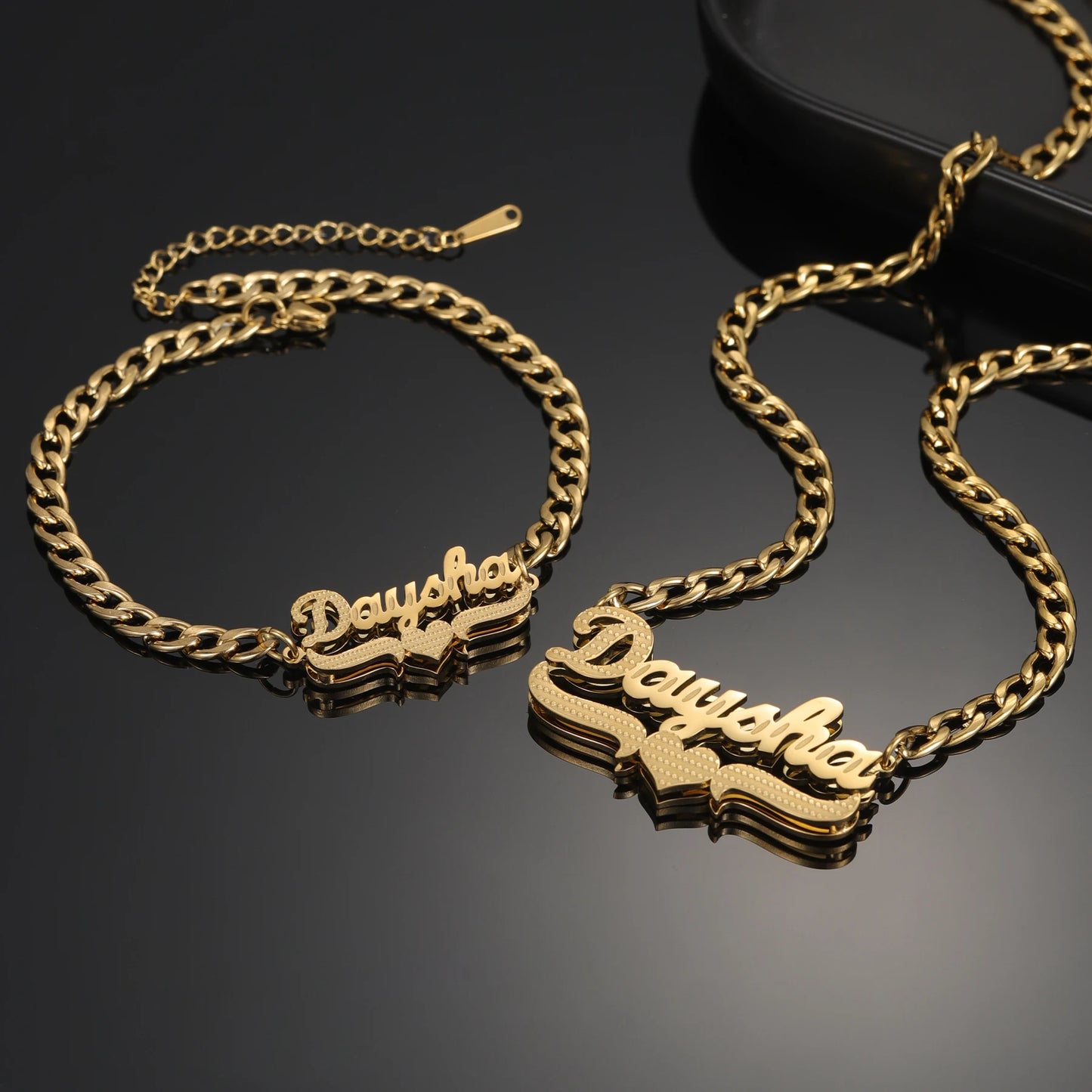 Luxe Double Plated Name Set
