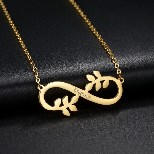 Whispering Leaves Infinity Necklace