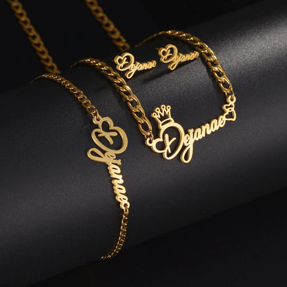 Forever Yours Custom Name Jewelry Set