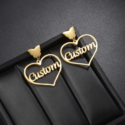 Flutter Hearts Custom Earrings