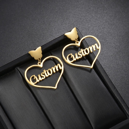 Flutter Hearts Custom Earrings