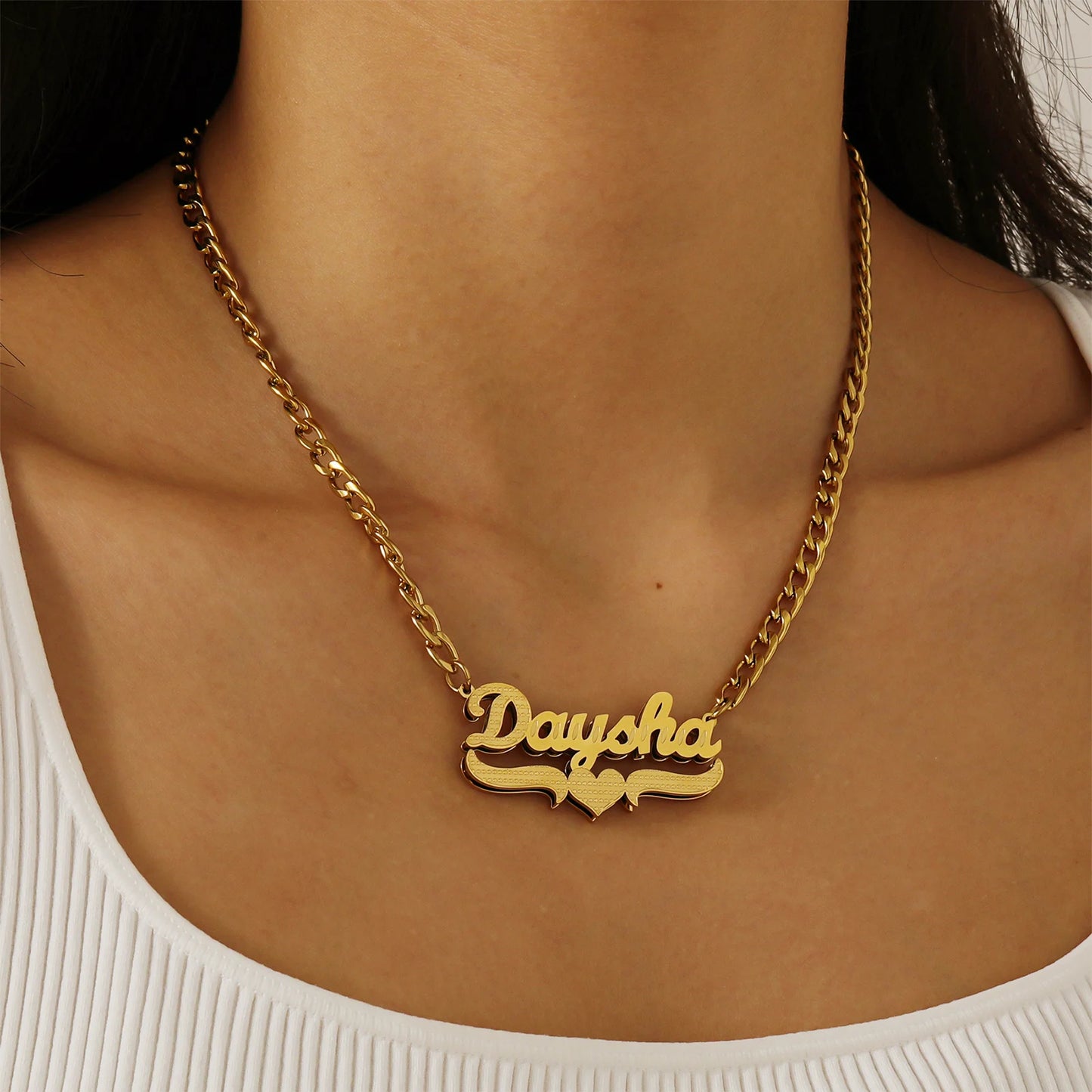Luxe Double Plated Name Set