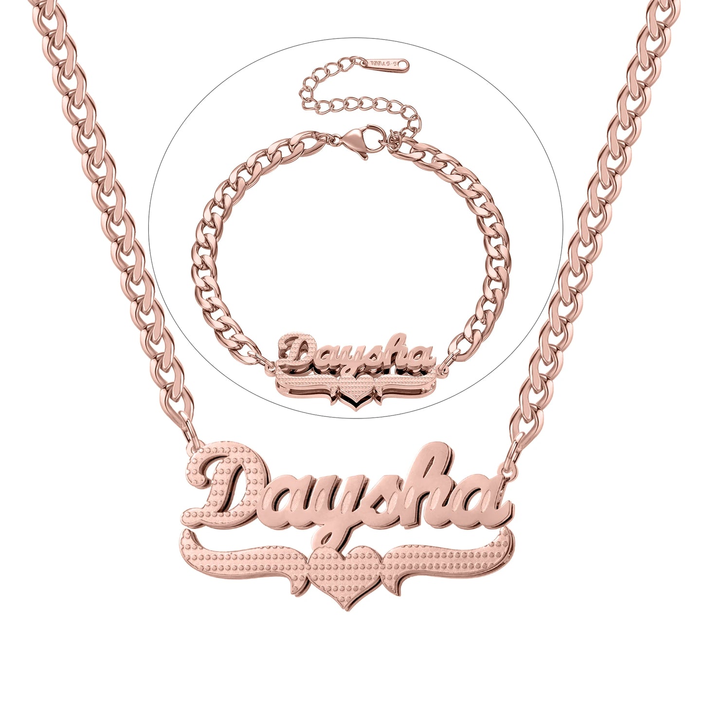 Luxe Double Plated Name Set