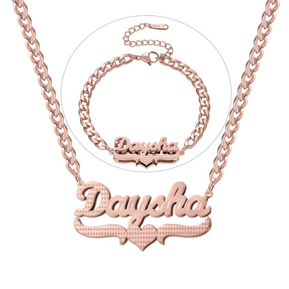 Luxe Double Plated Name Set