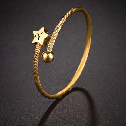 Custom Charm Open Cuff Bracelet