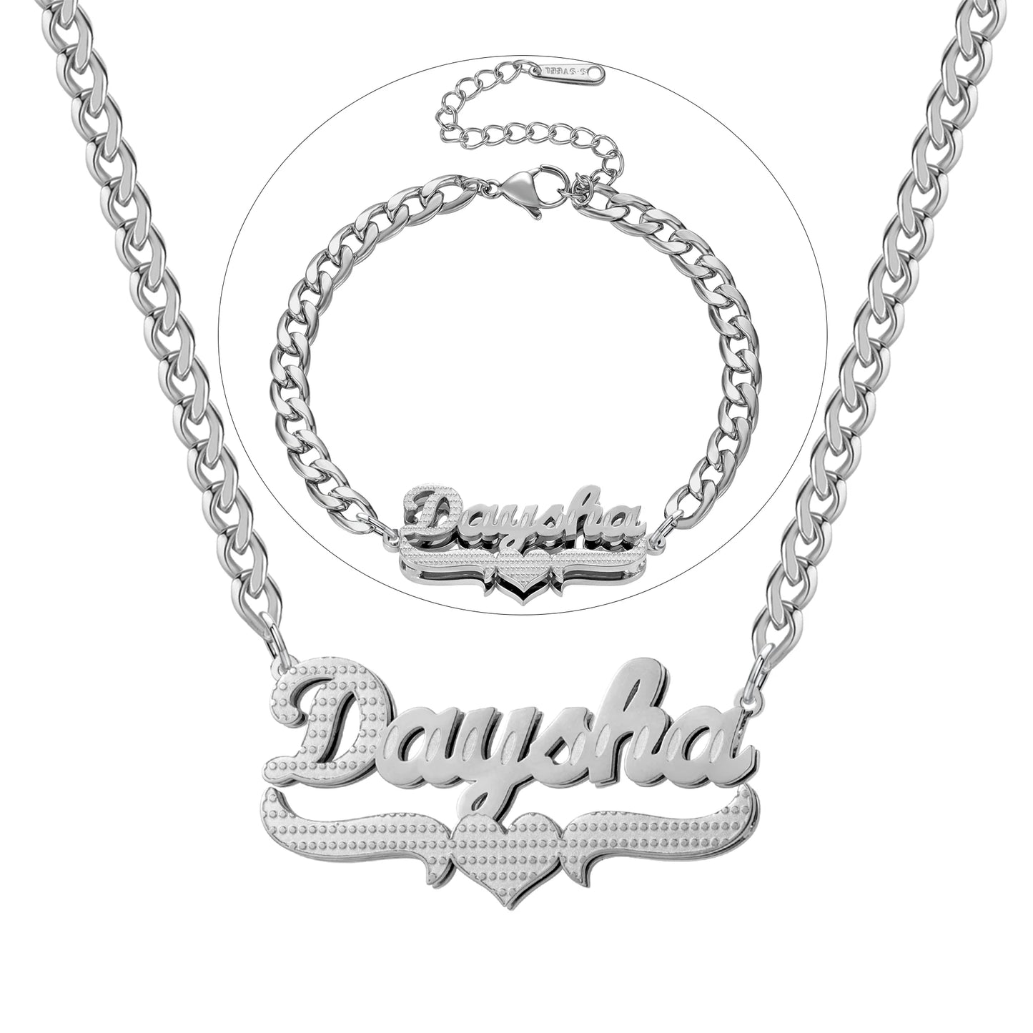 Luxe Double Plated Name Set