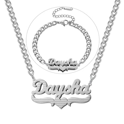 Luxe Double Plated Name Set
