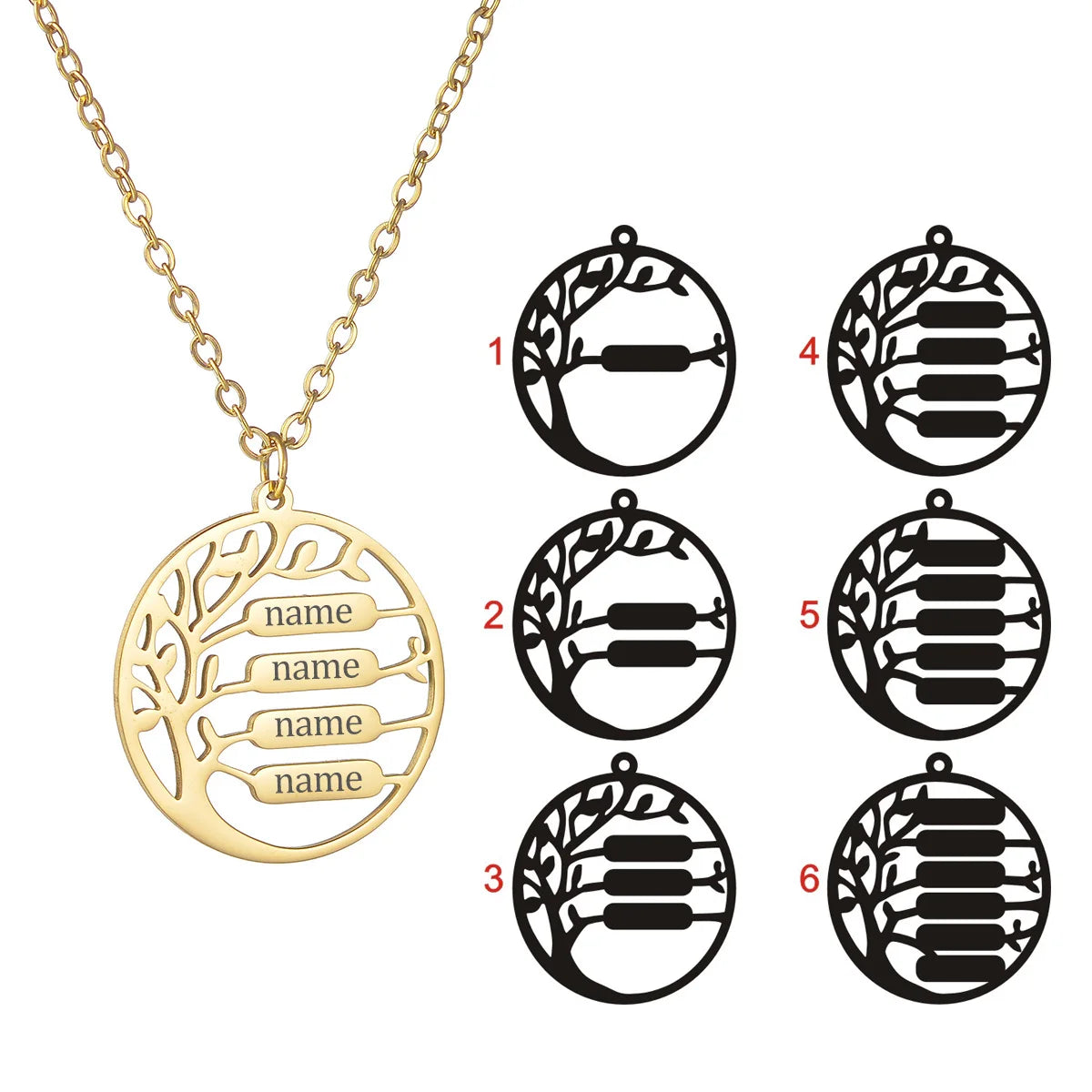 Custom Tree of Life Family Necklace
