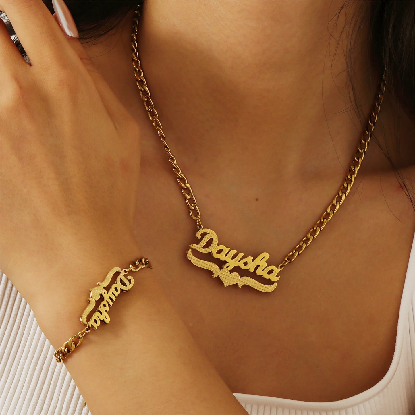 Luxe Double Plated Name Set